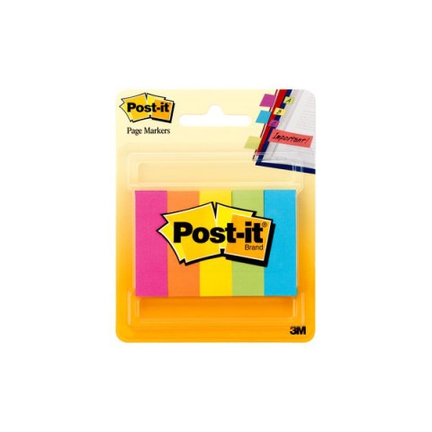 3M Post-it Page Marker 670-5AN 12.7 mm x 47.6 mm - 5-colors (pkt)